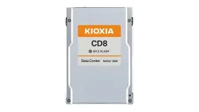 KIOXIA CD8-R 1.92TB / 2.5” PCIe 4.0 x4 / TLC / R: 7200 MB/s / W: 3500 MB/s / MTBF 2,5 mil. h / 5y (KCD8XRUG1T92)