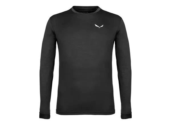 Salewa Puez Melange Dry pánské triko dlouhý rukáv black out melange vel. M