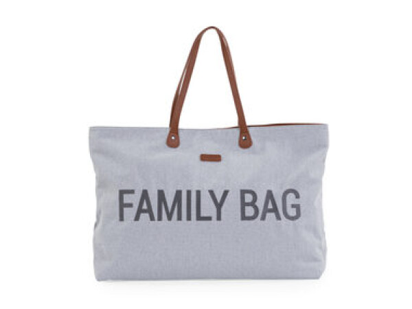 Childhome Cestovní taška Family Bag Canvas Grey / 55 x 40 x 18 cm (CWFBCGA)