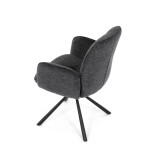 Jídelní židle, černá, hladká látka, DCH-D1330 BK2