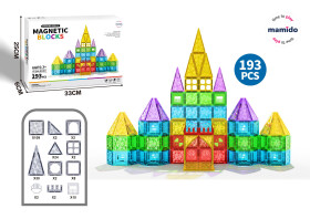 Mamido Magnetická stavebnice 193 dílů Rainbow XXL