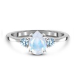 Emporial stříbrný prsten GU-DR9238R-SILVER-MOONSTONE-BLUETOPAZ Velikost: 5 (EU: 49-50)
