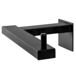 REA - Držák na toaletní papír Black Mat 392599 HOM-02001