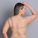 Padded Basic strapless podprsenka s kosticí s výztuží, var. ramínka 5640 desert - RosaFaia 753 desert 80E