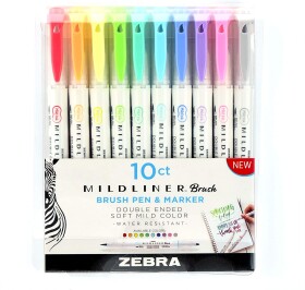 Zebra Zebra Mildliner, sada 10