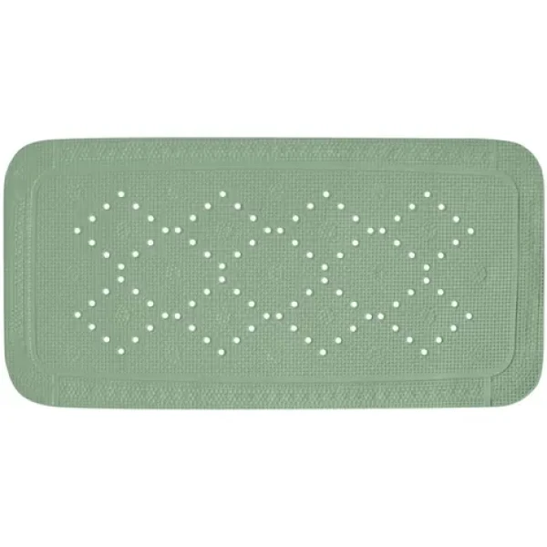 Spirella ALASKA protiskluzová podložka do vany bazalkově zelená / PVC / 71 x 36 cm