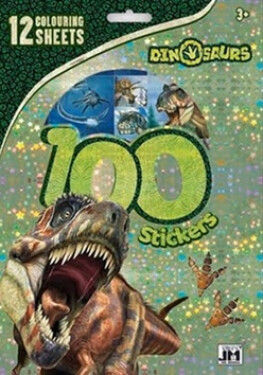 Dinosauři - 100 samolepek s omal. listy - Kolektiv
