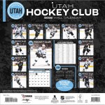 JF Turner Kalendář Utah Mammoth NHL 2026 Wall Calendar