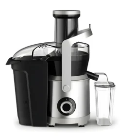 Tefal ZE660D10 stříbrno-černá / Odšťavňovač / 1000 W / 2 rychlosti / nádoba na dužinu 2,2 l (ZE660D10)