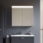 DURAVIT - Zrcadla Zrcadlová skříňka s LED osvětlením, 76x81x15 cm, 2 dvířka, bílá LM7821000000000