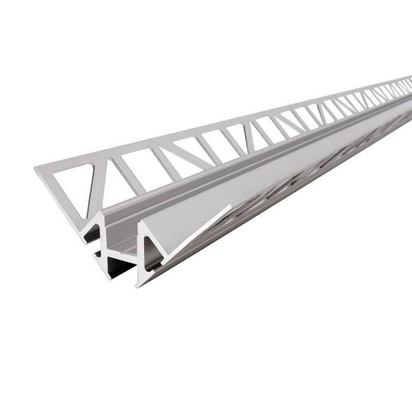 Deko Light 975344 EV-01-08 Dlaždicový profil, hliník, (š x v x h) 43 x 43 x 3000 mm, 3 m