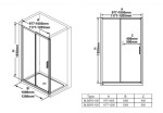 RAVAK - Blix Sprchové dveře Slim BLSDP2-100, 98-101 cm, lesklý hliník/sklo X0PMA0C00Z1