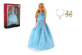 Panenka Anlily kloubová plast 30cm ve večerních šatech v krabici 24x33x7cm