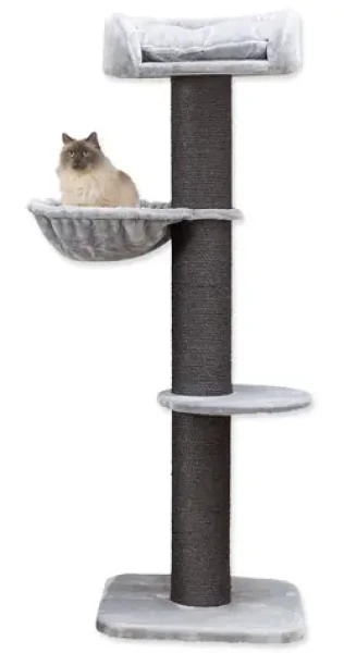 TRIXIE Škrabadlo MAURO XXL šedé / 173 cm / Sisal, plyš / Pro malé až velké kočky (G13-679952)