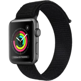 YENKEE YWB 040 AW Nylonový řemínek pro Apple Watch 42 44 45 49 mm černá (8590669367849)