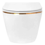 REA - Závěsná WC mísa Carlo Mini Tornado NF GOLD EDGE REA-C6806