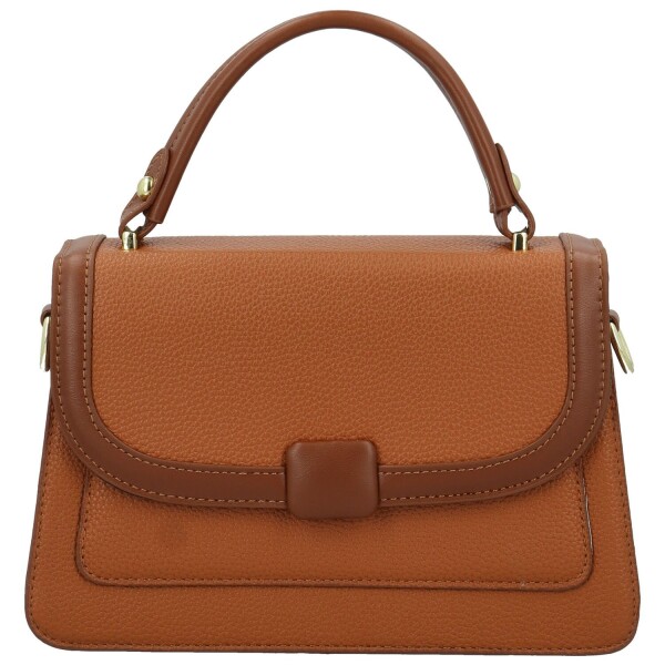 Módní dámská koženková kabelka do ruky Andresa, hnědá