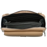 Trendy dámská koženková crossbody/peněženka Lukrecius, camel