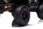 Mamido Elektrické autíčko OFFROAD černé 12V Vysoký podvozek, široké sedadlo, Odpružené nápravy, 2,4 GHz Dálkové ovládání LED světla