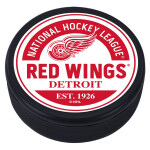 Mustang Puk Detroit Red Wings NHL Block Textured Puck