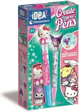 CLEMENTONI IDEA Kreativní sada pro výrobu per Hello Kitty a Kuromi