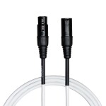 Cascha Standard Line Mic Cable White 2m
