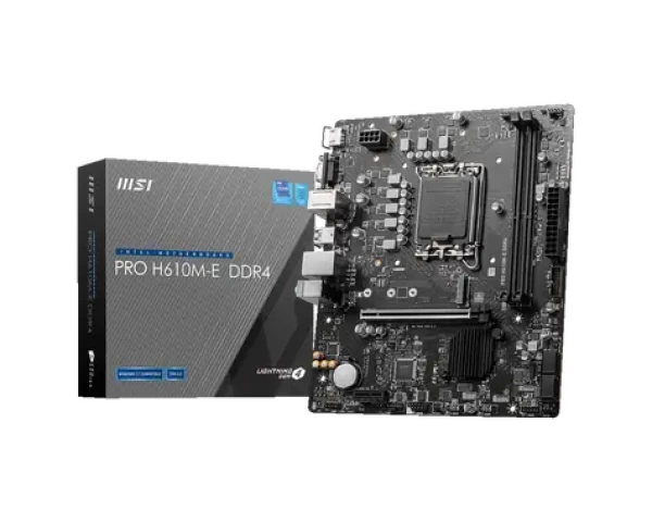 MSI PRO H610M-E DDR4 / H610M / LGA 1700 / 2x DDR4 / PCIEx16 / 1x GLAN / mATX (MSI PRO H610M-E DDR4)