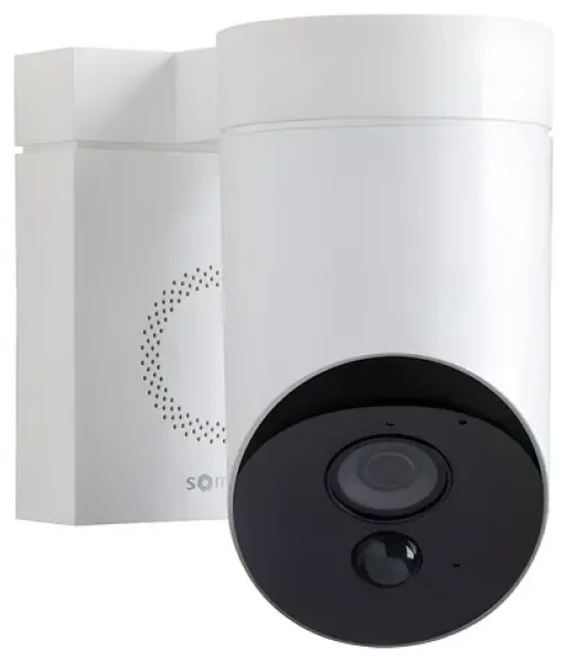 Somfy V2 bílá / Venkovní bezpečnostní kamera / FullHD 1080p / Wi-Fi / Noční vidění 8 m / Siréna 110 dB / IP54 (1875345)