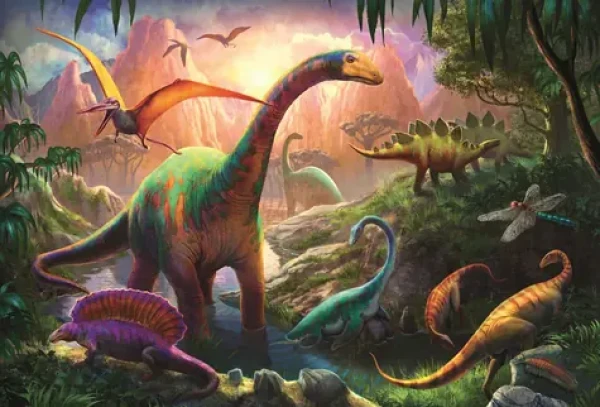 Trefl - Puzzle - Svět dinosaurů