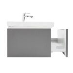 Koupelnová skříňka s umyvadlem SAT Feel 120x30x44,8 cm antracit mat SATFEEL120ANTU4BA SATFEEL120ANTU4BA