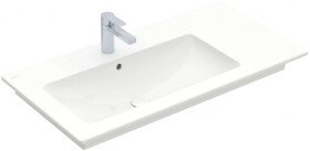 VILLEROY & BOCH - Venticello Umyvadlo nábytkové 100x50 cm, s přepadem, otvor pro baterii, CeramicPlus, alpská bílá 4134L1R1