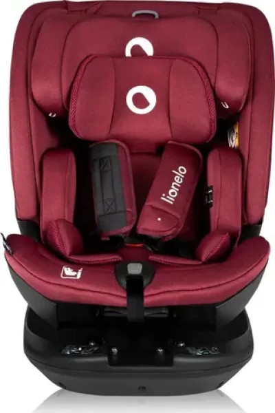 LIONELO Bastiaan RWF i-Size Red Burgundy / Autosedačka / 40-150 cm / do 36 kg / ISOFIX / otočná 360° (LO-BASTIAAN RWF I-SIZE RED BURGUNDY)