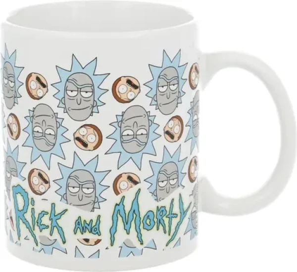 STOR Hrneček keramický 325 ml Rick Morty Faces (20412)
