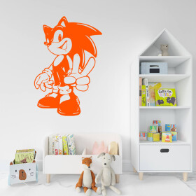 Samolepka Postava Ježek Sonic Barva: oranžová, Velikost: 80 x 54 cm