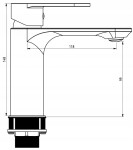 MEXEN/S - Milo DF40 SET umyvadlová baterie + sprchová s příslušenstvím, chrom 71304DF40-00