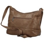Trendy dámská koženková crossbody kabelka Riva, khaki