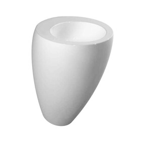 Laufen - Il Bagno Alessi One Umyvadlo s integrovaným sloupem, 52x53x85 cm, s LCC, bílá H8119714001091