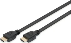 Digitus HDMI 1m / Propojovací kabel / HDMI 2.1 Ultra High Speed / rozlišení až 8K / pozlacené konektory (DB-330124-010-S)