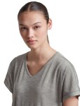 ICEBREAKER Wmns Merino 150 Lodge SS Tee, Metro Heather (vzorek) velikost: S