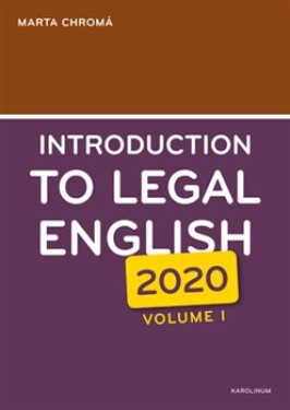 Introduction to Legal English Volume Marta Chromá