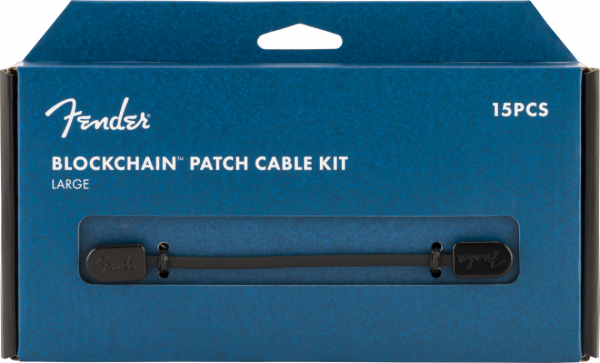 Fender Blockchain Patch Cable Kit, Black, Large