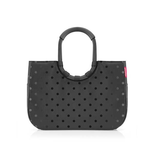 Nákupní taška Reisenthel Loopshopper L Frame Glossy dots black