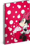 Blok - Minnie/Red, A5 linkovaný,spirálový