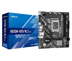 ASRock MB Sc LGA1700 H610M-HDV/M.2 R2.0, Intel H610, 2xDDR4, 1xDP, 1xHDMI, 1xVGA, mATX EDF_380890