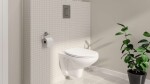 GROHE - Solido Set předstěnové instalace, klozetu a sedátka Bau Ceramic, softclose, tlačítko Even, chrom SANI15BB1100