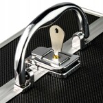 Melfin Kosmetický kufřík 22,5x17x17 černo-stříbrný