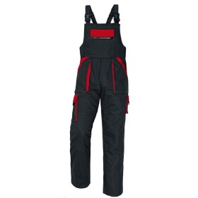 Montérkové kalhoty MAX s laclem DOPRODEJ!!! 260g/m2 černo-červené 52 černo-červené