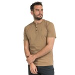 Bushman Pánské henley tričko Wray II, camel XXL