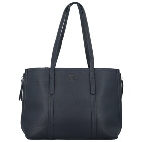 Módní dámská koženková kabelka na rameno Belle, tmavě modrá