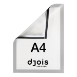 Djois magnetický rámeček - Magneto PRO, A4, PP, šedý, 5 ks